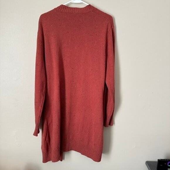 Serra Cardigan Sweater Womens LARGE Open Front Long Pockets Boho Donegal Preppy - Picture 8 of 10